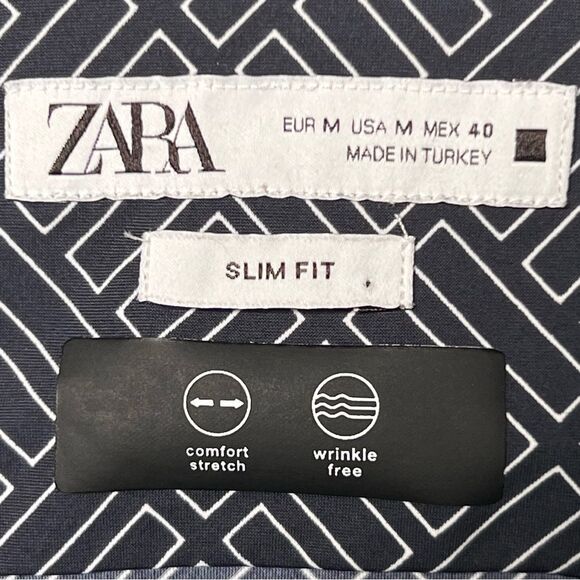 ZARA men’s button down shirt ▪️ excellent condition ▪️ slim fit ▪️ medium - Picture 5 of 6
